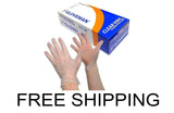 GLOVEMAN DISPOSABLE CLEAR VINYL POWDER & LATEX FREE - 100 GLOVES BOX (LARGE)