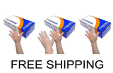 3 x Boxes of 100 (300 Gloves) - GLOVEMAN CLEAR VINYL POWDER & LATEX FREE GLOVES