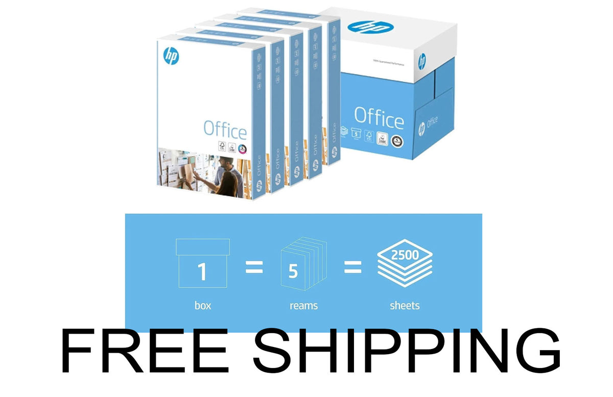 HP Office A4 Printer Paper White A4 Copier Paper 80 GSM - 2500 Sheets ...